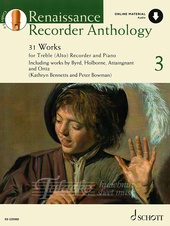 Renaissance Recorder Anthology 3 + Audio online